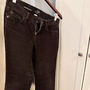 LOFT Brown Boot-Cut Corduroy Jeans